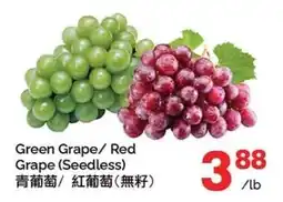 T&T Supermarket Green Grape/ Red Grape (Seedless) offer