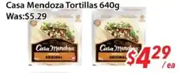 Ample Food Market Casa Mendoza Tortillas offer