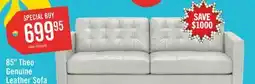 The Brick Theo Genuine Leather Sofa offer