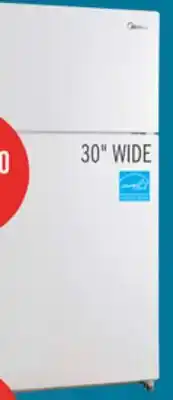 The Brick Midea 18 Cu. Ft. Top-Freezer Refrigerator - MRT18S4AWW offer