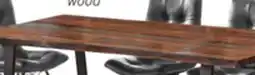 The Brick Bowery 6pc Dining Set with Table, Bench & 4 Avis Chairs, Sheesham Wood, Metal, 80W - Brown offer