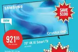 The Brick C75 U8000H Crystal UHD 4K Smart Tizen TV (UN75U8000HFXZC) – 2026 Model offer