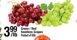 Arz Fine Foods Green / Red Seedless Grapes offer