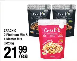 Arz Fine Foods CRACK'O 2 Platinum Mix & 1 Master Mix offer