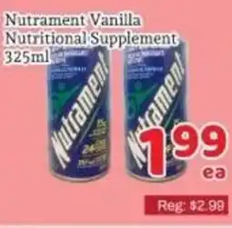 Fresh Value Nutrament Vanilla Nutritional Supplement offer