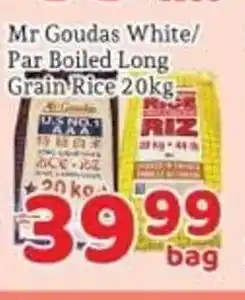 Fresh Value Mr Goudas White/ Par Boiled Long Grain Rice offer