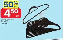Rossy Velvet hangers offer