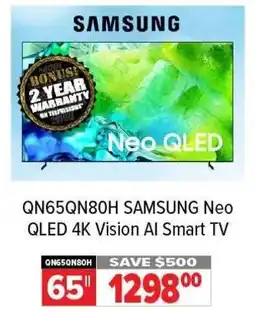 2001 Audio Video SAMSUNG Neo QLED 4K Vision Al Smart TV offer