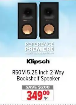 2001 Audio Video Klipsch R50M 5.25 Inch 2-Way Bookshelf Speaker offer
