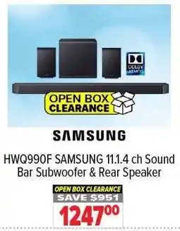 2001 Audio Video SAMSUNG 11.1.4 ch Sound Bar Subwoofer & Rear Speaker offer