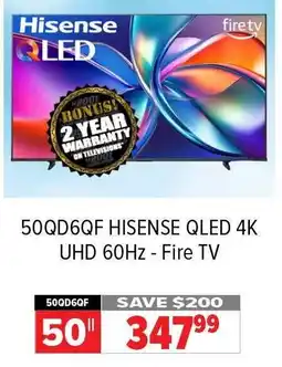 2001 Audio Video HISENSE QLED 4K UHD 60Hz - Fire TV offer