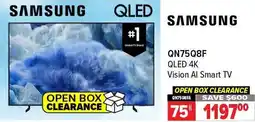 2001 Audio Video SAMSUNG QN75Q8F QLED 4K Vision Al Smart TV offer