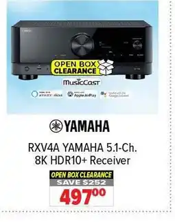 2001 Audio Video YAMAHA RXV4A 5.1-Ch. 8K HDR10+ Receiver offer