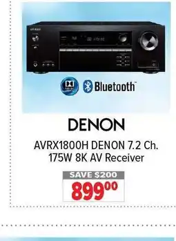 2001 Audio Video DENON AVRX1800H 7.2 Ch. 175W 8K AV Receiver offer