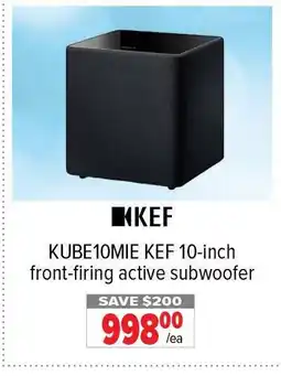 2001 Audio Video KEF KUBE 10MIE 10-inch front-firing active subwoofer offer
