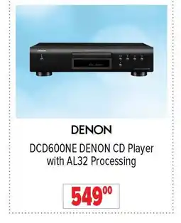 2001 Audio Video DENON DCD600NE CD Player with AL32 Processing offer