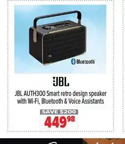 2001 Audio Video JBL AUTH300 Smart retro design speaker with Wi-Fi, Bluetooth & Voice Assistants offer