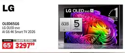2001 Audio Video LG OLED65G6 OLED evo Al G6 4K Smart TV 2026 offer