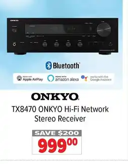 2001 Audio Video ONKYO TX8470 ONKYO Hi-Fi Network Stereo Receiver offer