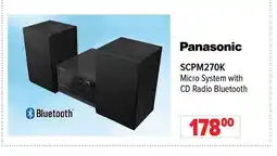 2001 Audio Video PANASONIc SCPM270K Micro System with CD Radio Bluetooth offer