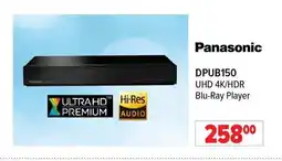 2001 Audio Video PANASONIC DPUB150 UHD 4K/HDR Blu-Ray Player offer