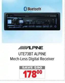 2001 Audio Video ALPINE UTE73BT Mech-Less Digital Receiver offer
