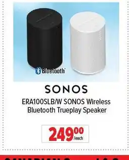2001 Audio Video SONOS ERA100SLB/W Wireless Bluetooth Trueplay Speaker offer