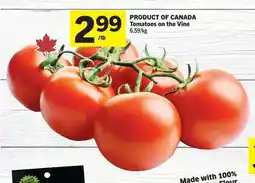 Co-op PRODUCT OF CANADA Tomatoes on the Vine offer