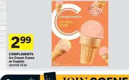 Co-op COMPLIMENTS Ice Cream Cones or Cuplets offer