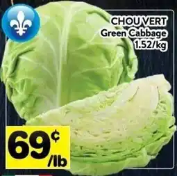 Supermarché PA Green Cabbage offer