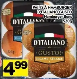Supermarché PA D'Italiano Gusto Hamburger Buns offer