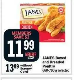 Co-op JANES Boxed and Breaded Poultry offer