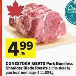 Co-op CONESTOGA MEATS Pork Boneless Shoulder Blade Roasts offer