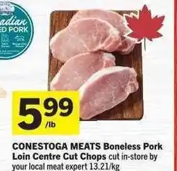 Co-op CONESTOGA MEATS Boneless Pork Loin Centre Cut Chops offer
