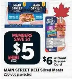 Co-op MAIN STREET DELI Sliced Meats offer