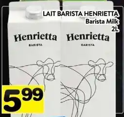Supermarché PA Henrietta Barista Milk offer