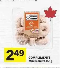 Co-op COMPLIMENTS Mini Donuts offer