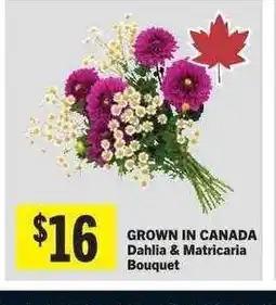Co-op GROWN IN CANADA Dahlia & Matricaria Bouquet offer