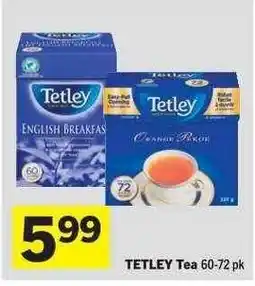 Co-op TETLEY Tea 60-72 pk offer
