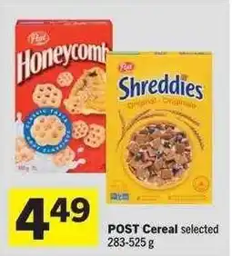 Co-op POST Cereal selected offer