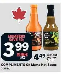 Co-op COMPLIMENTS Oh Mama Hot Sauce offer