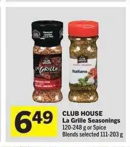 Co-op CLUB HOUSE La Grille Seasonings offer