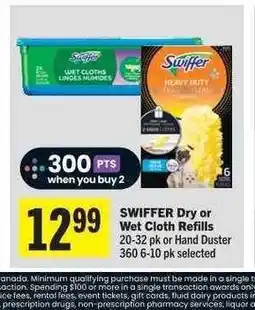 Co-op SWIFFER Dry or Wet Cloth Refills or Hand Duster offer