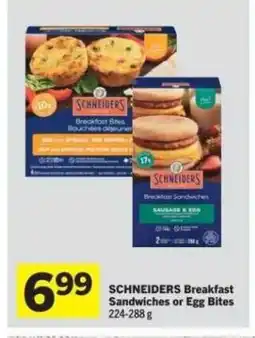 Co-op SCHNEIDERS Breakfast Sandwiches or Egg Bites offer
