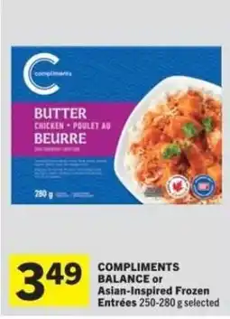 Co-op COMPLIMENTS BALANCE or Asian-Inspired Frozen Entrées offer