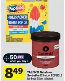 Co-op TALENTI Gelato or Sorbetto offer