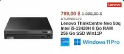 Canada Computers Lenovo ThinkCentre Neo 50q Intel i5-13420H 8 Go RAM 256 Go SSD Win11P offer