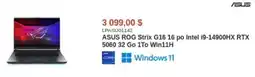 Canada Computers ASUS ROG Strix G16.16 po Intel i9-14900HX RTX 5060.32 Go 1To Win11H offer