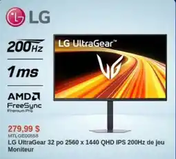 Canada Computers LG UltraGear 32 po 2560 x 1440 QHD IPS 200Hz de jeu Moniteur offer