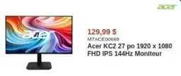 Canada Computers Acer KC2.27 po 1920 x 1080 FHD IPS 144Hz Moniteur offer